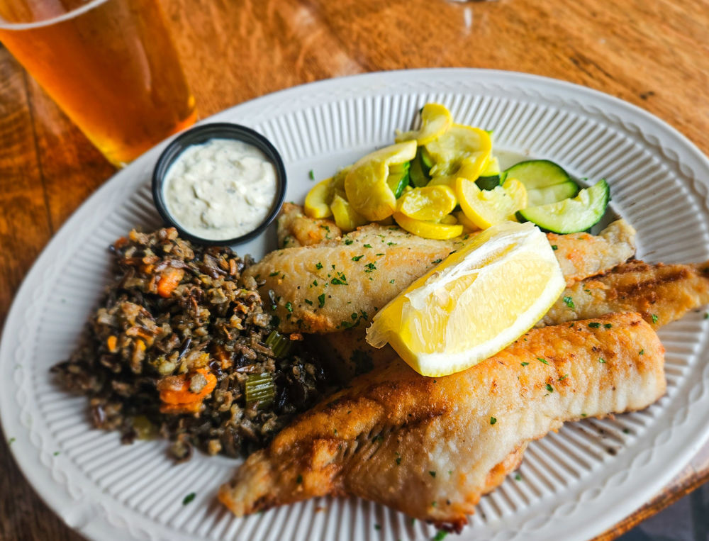 Walleye and wild rice © Erik Bruhnke